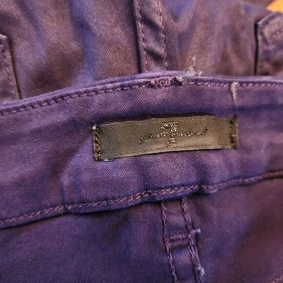 7 For All Mankind Purple Midrise Skinny Jean Size 25 Good Preowned condition - Picture 3 of 12